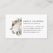 Carte De Visite Boho Blooms aquarelle Floral (Devant)