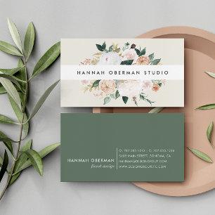Carte De Visite Boho Blooms aquarelle Floral