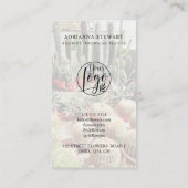 Carte De Visite Boho cactus photo logo designer paysage (Dos)