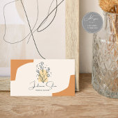Carte De Visite Boho Céleste Terracotta Minimaliste