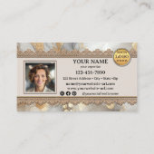 Carte De Visite Boho Chic Artisanat Moderne Fait À La Main (Dos)