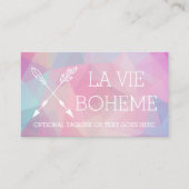 Carte De Visite Boho Chic Crossés Flèches Pastel Polygonal Bohème (Devant)