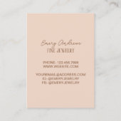 Carte De Visite Boho Chic Designer Joaillerie Porte-Collier (Dos)