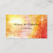 Carte De Visite Boho Chic Golden Yellow Grunge Abstract Art (Devant)