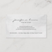 Carte De Visite Boho Chic Mariage gâteau avec Parties scintillant (Dos)