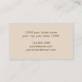 Carte De Visite Boho Chic Rainbow Gold Grunge Swirling Abstrait (Dos)