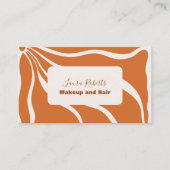 Carte De Visite Boho Chic Retro Floral (Devant)