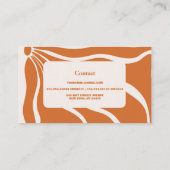 Carte De Visite Boho Chic Retro Floral (Dos)