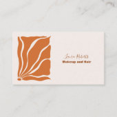 Carte De Visite Boho Chic Retro Floral (Devant)