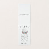 Carte De Visite Boho Coiffeur Mariage Floral Romantique (Extérieur déplié)