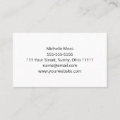 Carte De Visite Boho Daisy Botanical Whimsical (Dos)