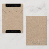 Carte De Visite Boho DIY Handmade Jewelry Earrings Necklace Card (Devant / Derrière)