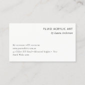 Carte De Visite Boho Dreamcatcher Aquarelle Lilac Blush Logo (Dos)