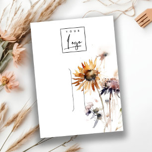 Carte De Visite Boho Dry Fleur sauvage Logo Hairpin Bijoux Display