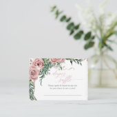 Carte De Visite Boho Dusty Blush Rose Diaper Enceinte (Debout devant)