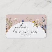 Carte De Visite Boho Fleur Moderne (Devant)