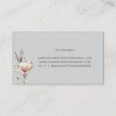 Carte De Visite Boho Fleur sauvage Cream Terracotta Gris Professio (Dos)