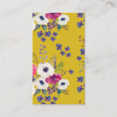 Carte De Visite Boho floral (Devant)