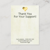 Carte De Visite Boho Floral Antlers Sur Écran De Peinture Beige (Dos)