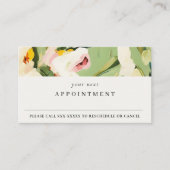 Carte De Visite Boho Green Rose Peint Floral Apport (Devant)