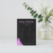 Carte De Visite Boho Gypsy Amethyst Crystal Porte-oreille (Debout devant)