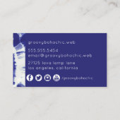 Carte De Visite Boho Indigo Tie Dye (Dos)