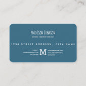 Carte De Visite Boho jaune floral Aquarelle Fleurs (Dos)