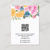 Carte De Visite Boho joli logo floral bijoux collier d'oreille (Dos)