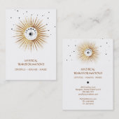 Carte De Visite *~* Boho lunaire Luna céleste Lumière magique (Devant / Derrière)