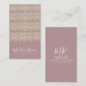 Carte De Visite Boho Macrame Artiste Artiste Artisanat Artisanat B (Devant / Derrière)