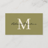 Carte De Visite Boho minimalist monogram (Devant)