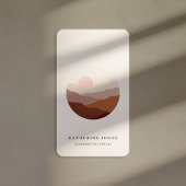 Carte De Visite Boho minimaliste rustique