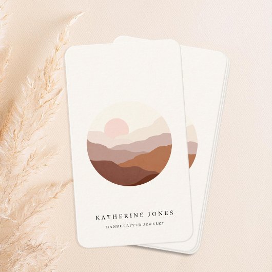 Carte De Visite Boho minimaliste rustique