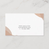 Carte De Visite Boho moderne Abstrait (Dos)