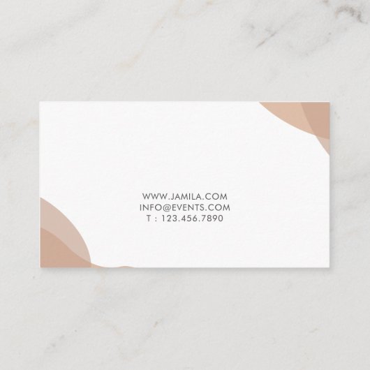 Carte De Visite Boho moderne Abstrait (Dos)