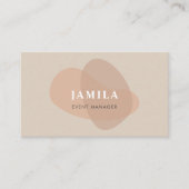 Carte De Visite Boho moderne Abstrait (Devant)