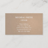 Carte De Visite Boho moderne Floral Kraft (Dos)