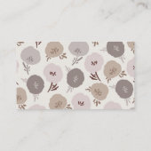 Carte De Visite Boho moderne Taupe Botanique Simple tendance (Dos)