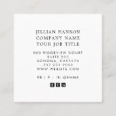 Carte de visite Boho monogramme (Dos)