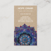 Carte De Visite Boho Nebula Bloom | Conception de Mandala (Dos)