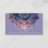 Carte De Visite Boho Nebula Bloom | Conception de Mandala (Devant)