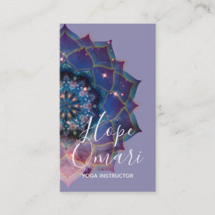Carte De Visite Boho Nebula Bloom Conception de Mandala