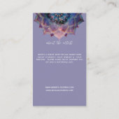 Carte De Visite Boho Nebula Bloom | Conception de Mandala (Dos)