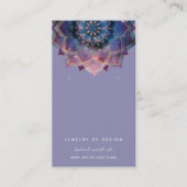 Carte De Visite Boho Nebula Bloom | Conception de Mandala (Devant)