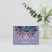 Carte De Visite Boho Nebula Bloom | Conception de Mandala (Debout devant)