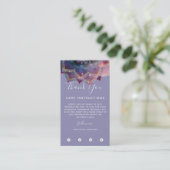 Carte De Visite Boho Nebula Bloom | Conception de Mandala (Debout devant)