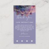 Carte De Visite Boho Nebula Bloom | Conception de Mandala (Devant)