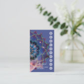 Carte De Visite Boho Nebula Mandala, Mystique (Debout devant)