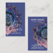 Carte De Visite Boho Nebula Mandala, Mystique (Devant / Derrière)