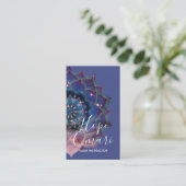 Carte De Visite Boho Nebula Mandala, Mystique (Debout devant)